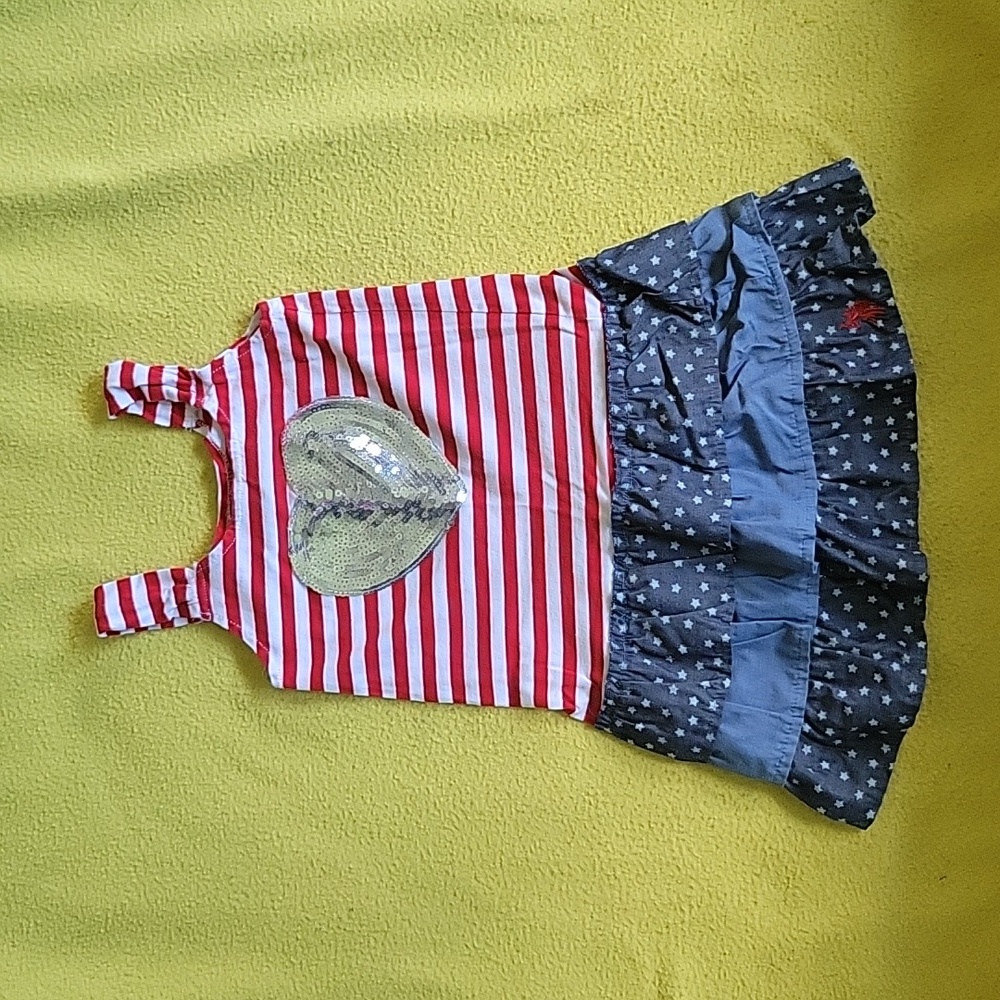 US Polo Association Red, White, and Blue Dress, size 5